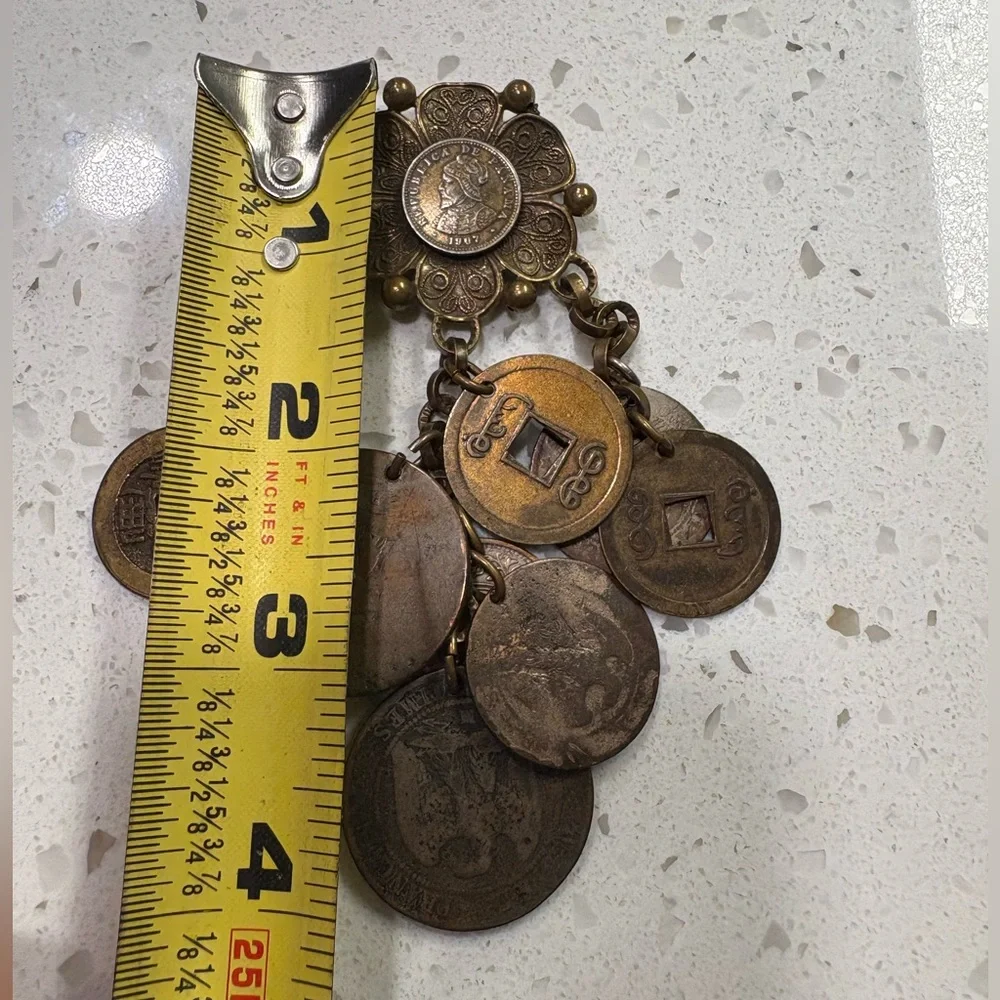 Antique Coin Brooch - Picture 7 of 7